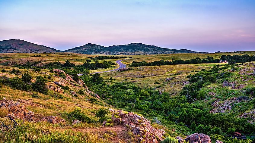 Wichita Mountain Wildlife Preserve, Lawton, Oklahoma. 