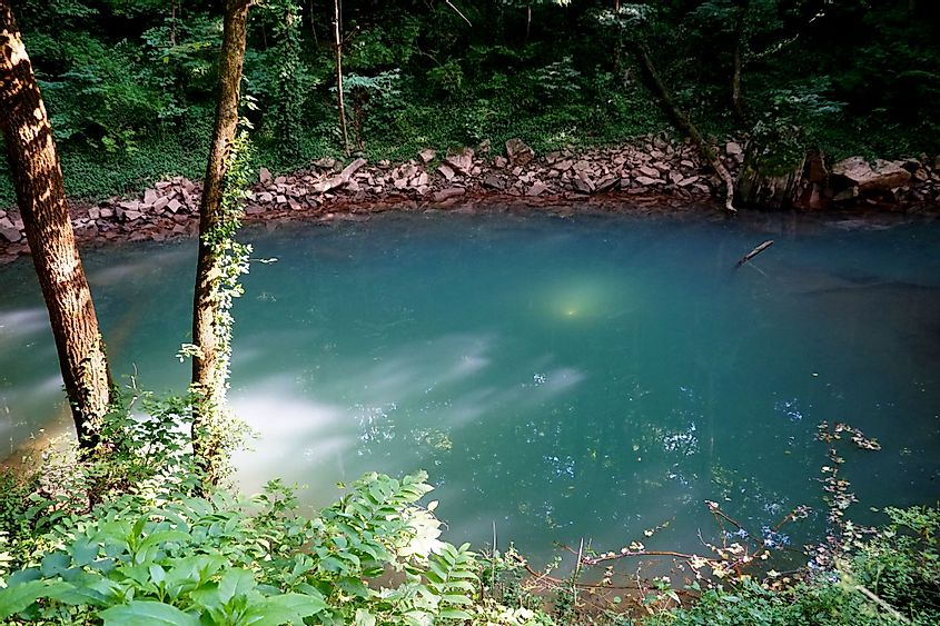 A blue hole near Lost River Cave, Bowling Green, Kentucky