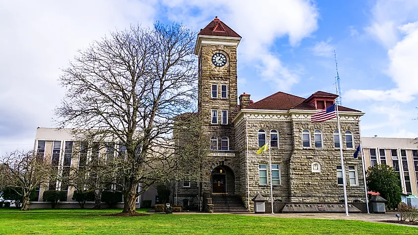 Polk County Oregon Court House, Dallas, Oregon.