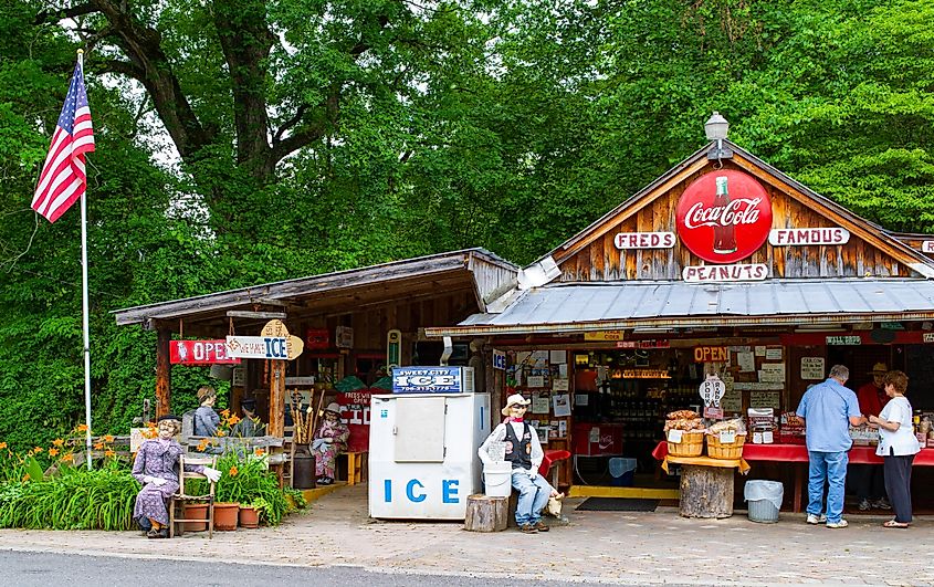 Fred's Famous Peanuts in Helen, Georgia.