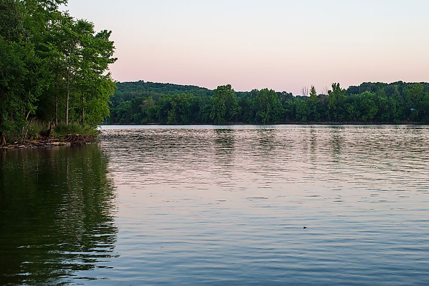 Lake Barkley located outside at a vacation home and in the city and state of Cadiz, Kentucky