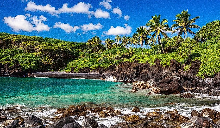 Waianapapa State Park in Maui. 