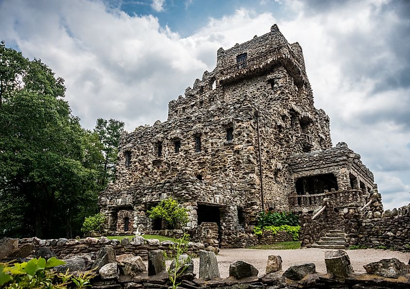 Editorial Photo Credit: Harry Collins Photography via Shutterstock. Gillette castle In East Haddam Connecticut.