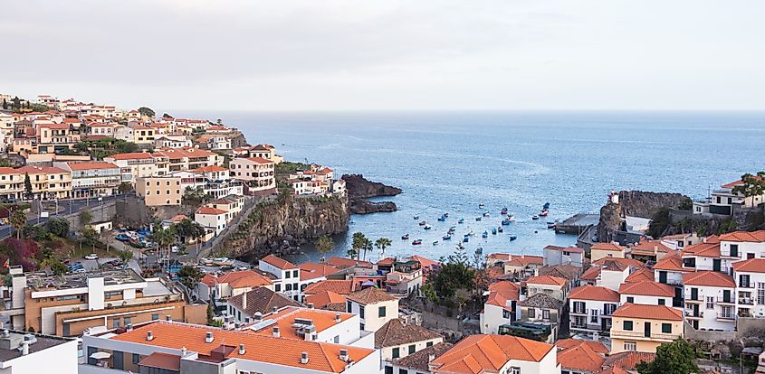 Bay of Câmara de Lobos, Madeira, Portugal.