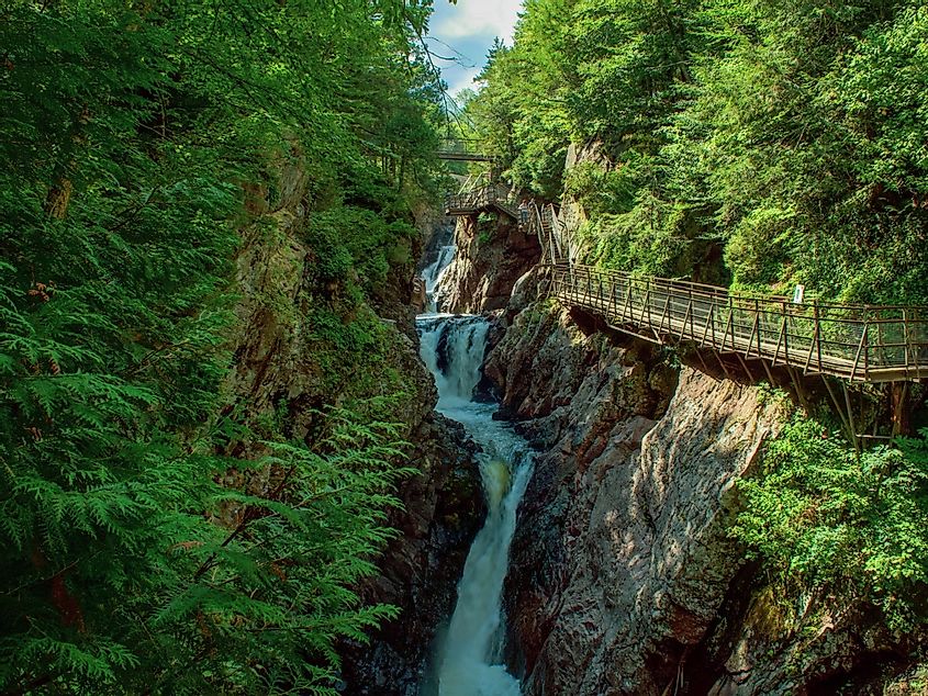 High Falls Gorge in Lake Placid, Adirondacks