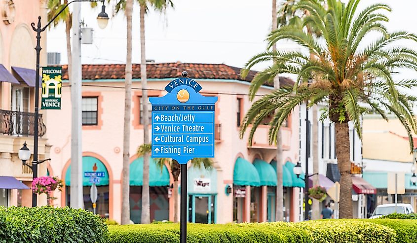 Sign in Venice, a small Florida retirement city.