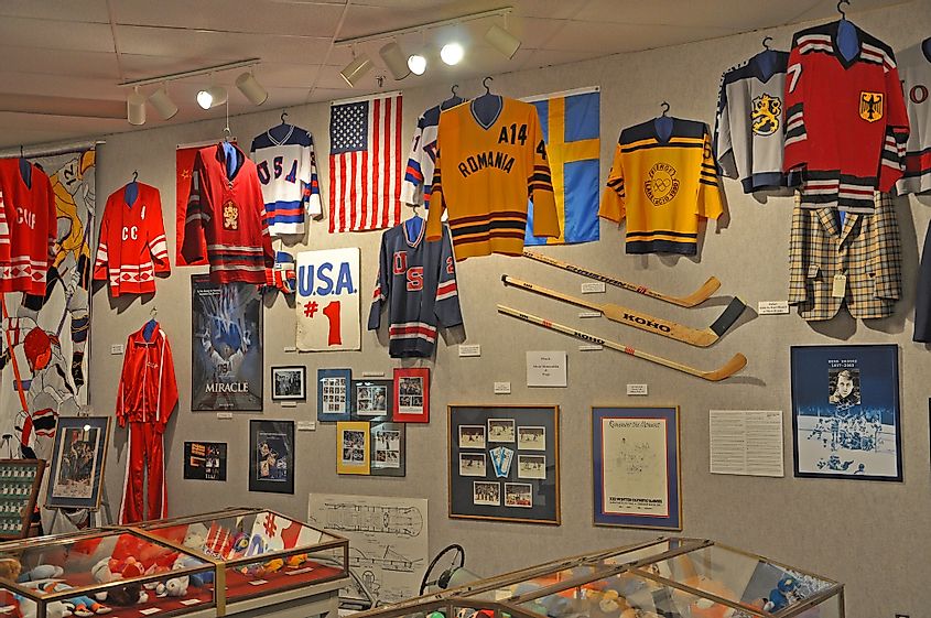 Collections in Lake Placid Olympic Museum