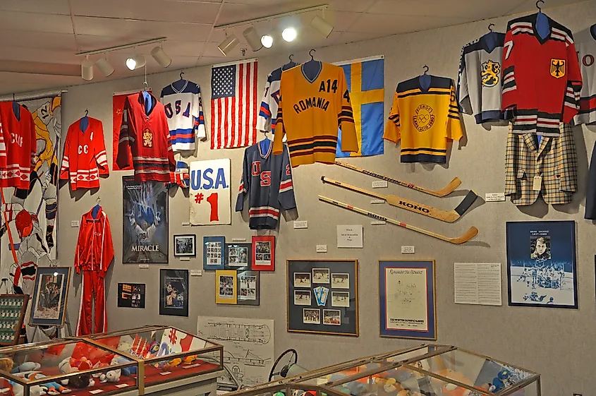 Collections in Lake Placid Olympic Museum