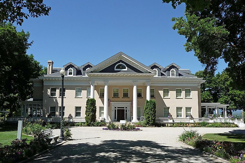 The historical Daly Mansion in Hamilton, Montana.