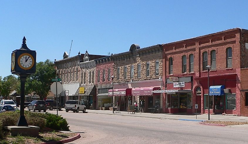 Main Street in Chadron, Nebraska.