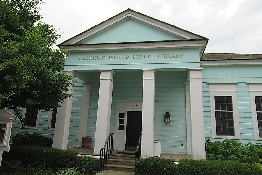 Mackinac Island Public Library. Photo via Wikimedia Commons.
