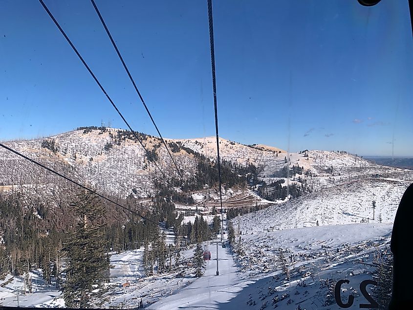 Beautiful views from the gondola ride in Alto, New Mexico.