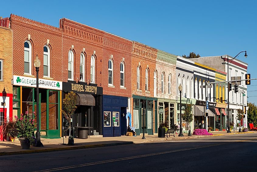 Main Street in Princeton, Illinois