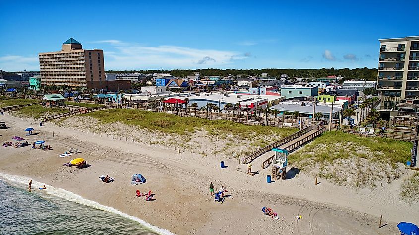 Carolina Beach broadwalk in North Carolina, via 