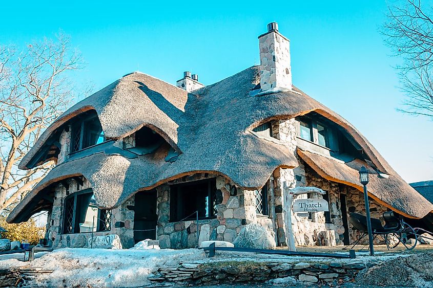 The Thatch House in Charlevoix Michigan