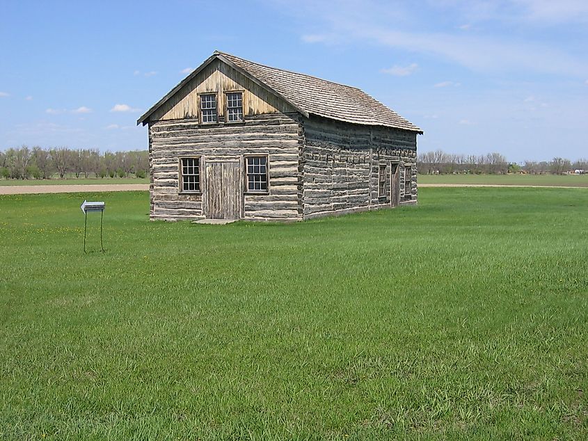 The Walhalla Trading Post, a historic landmark in Walhalla, North Dakota.
