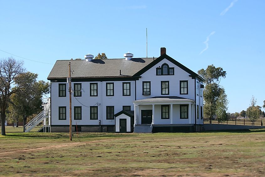 Old building in Fort Robinson State Park in Nebraska.