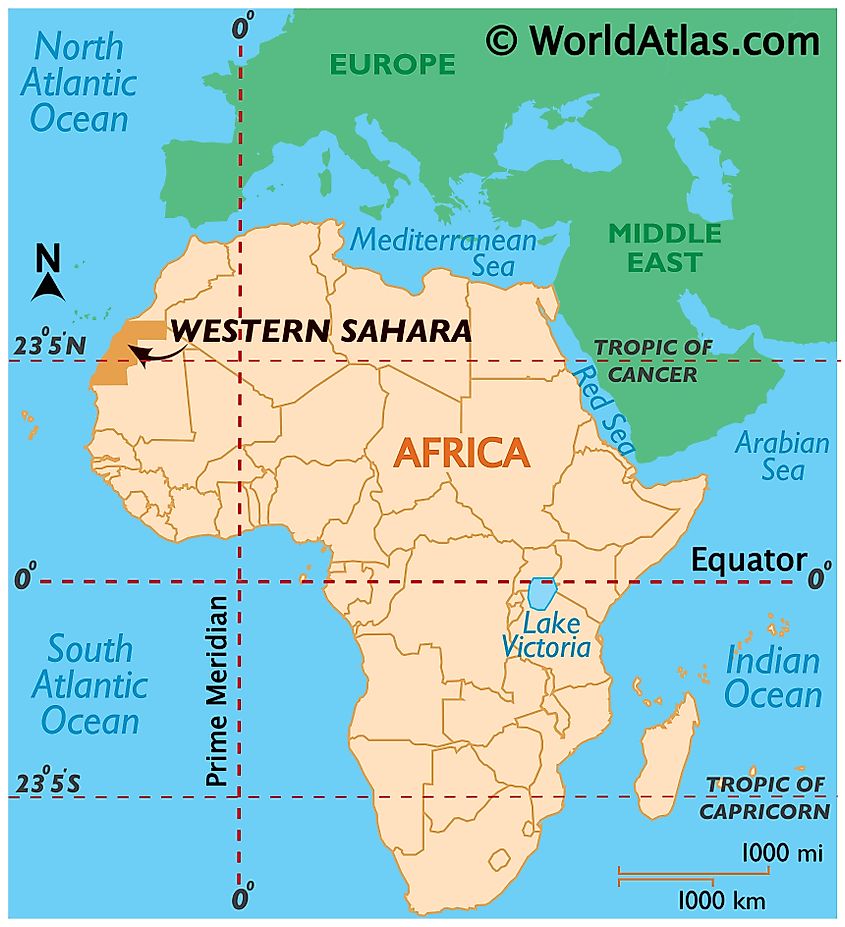 Sahara Desert In Africa Political Map Western Sahara Maps & Facts - World Atlas
