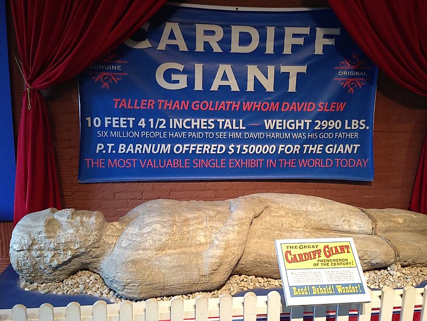 Cardiff Giant at the Farmers' Museum in Cooperstown, New York.