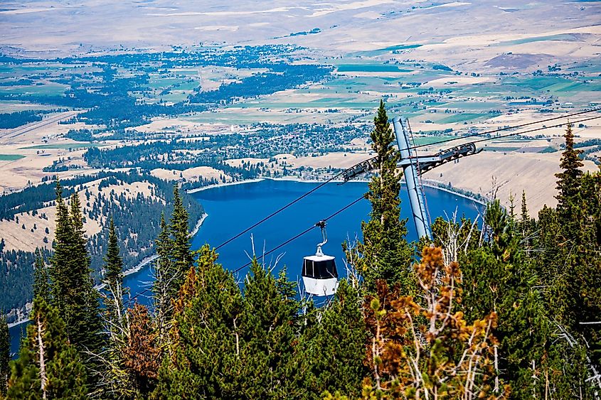 View of Wallowa Lake from above