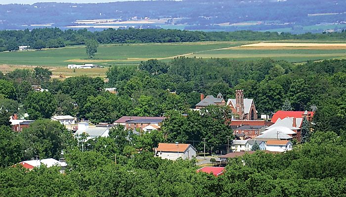 Dundee, NY aerial view