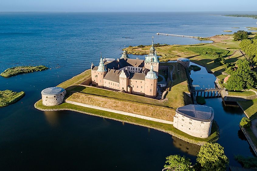 Kalmar Slott Castle in Kalmar, Sweden.