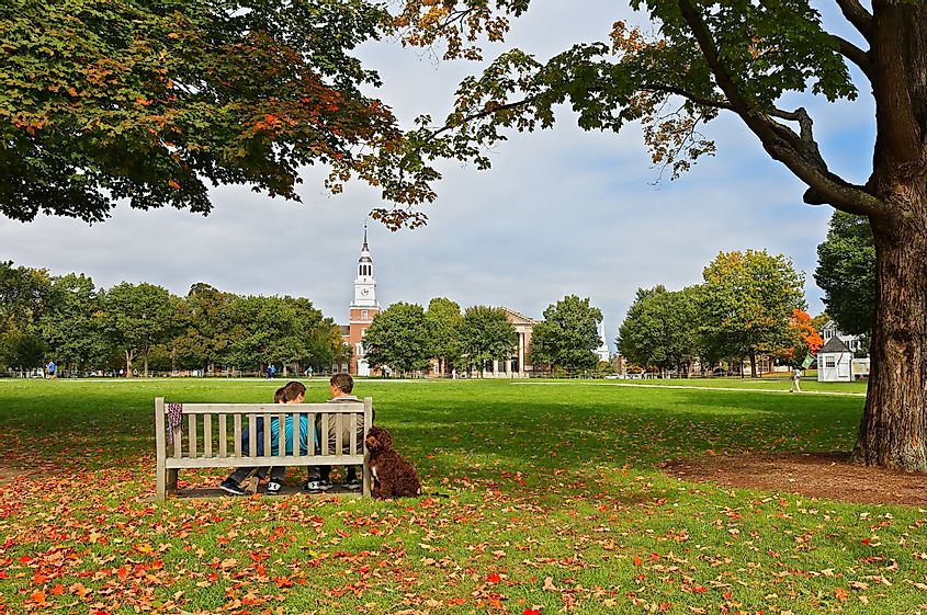 The campus of Dartmouth College in Hanover, New Hampshire.