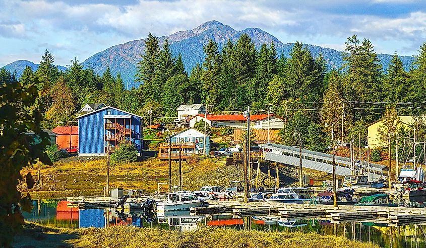Beautiful village of Wrangell. 