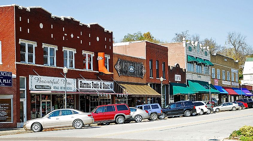 Historic downtown Harrison. 