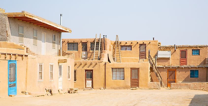 Historic Acoma Pueblo Indian village in New Mexico, 