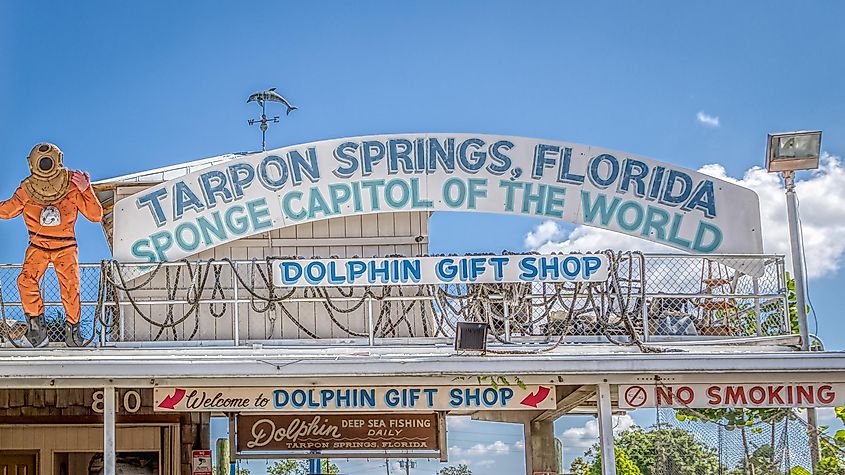 Gift shop in Tarpon Springs, Florida, via SR Productions / Shutterstock.com
