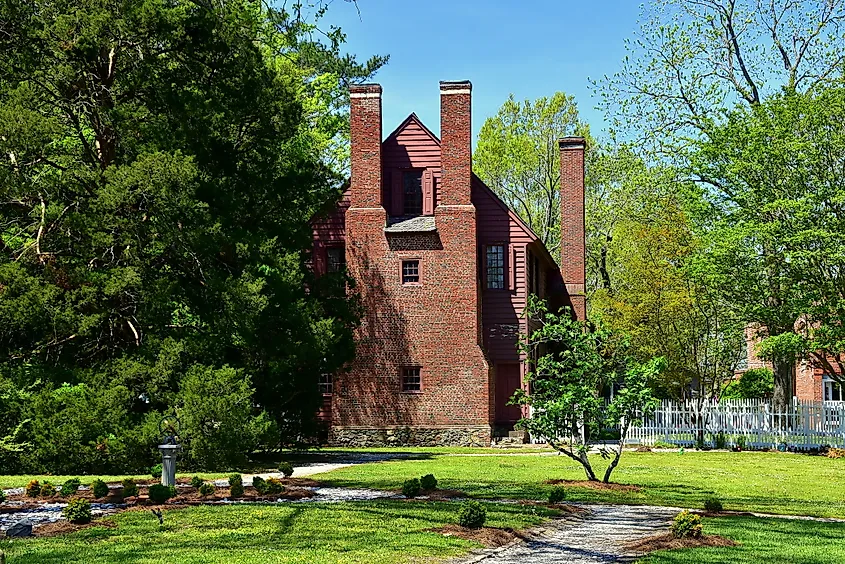 A historical house, the 1774 Palmer-Marsh House in Bath, North Carolina. Image credit: LEE SNIDER PHOTO IMAGES / Shutterstock.com.