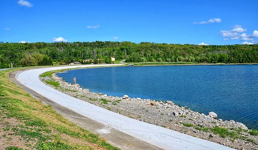 Hemlock Lake, one of the minor Finger Lakes.