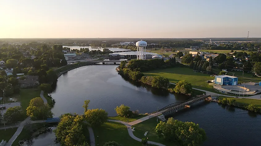 Alpena, Michigan, looking toward Lake Besser.
