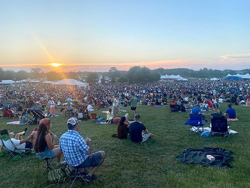 People gathered in Franklin, Tennessee, for the Pilgrimage Music and Cultural Festival