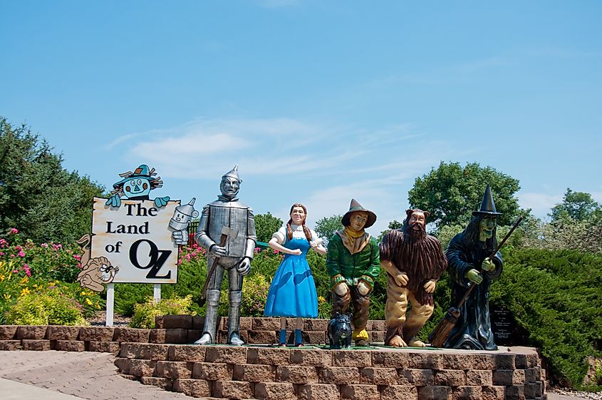 Wizard of Oz display in Storybook Land, Aberdeen, South Dakota.