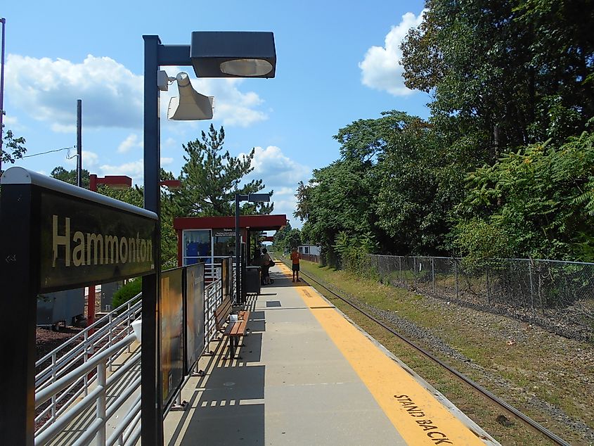 The train station at Hammonton, New Jersey