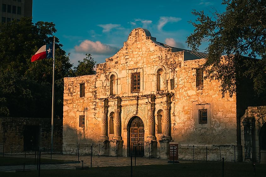 The Alamo in San Antonio, Texas.