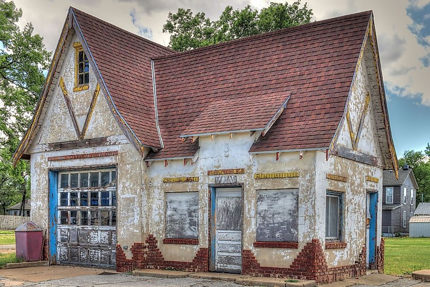 An abandoned building in Salina, Kansas