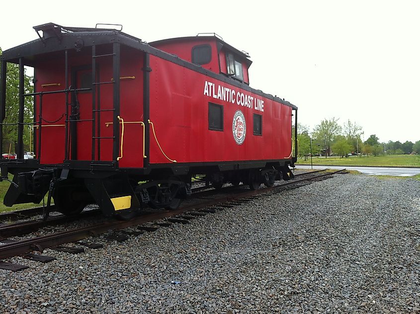Antique train car in Burgaw, NC