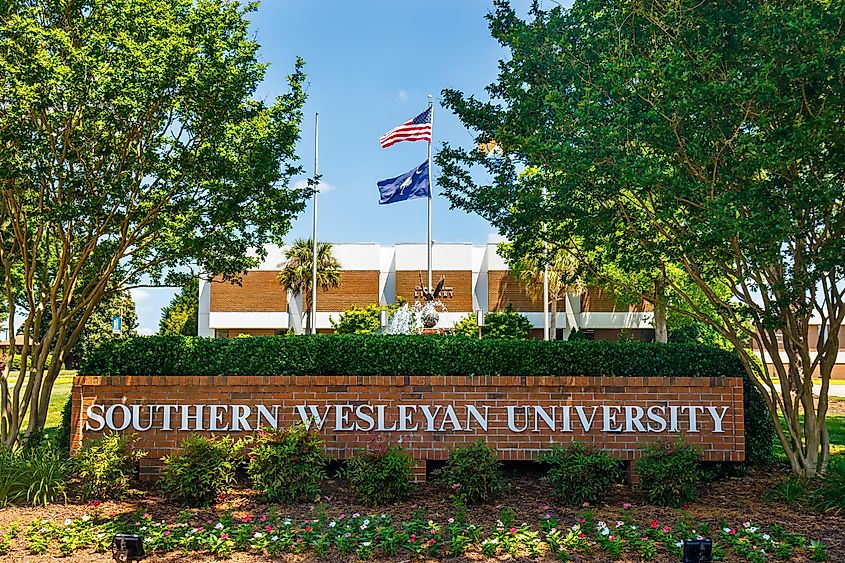 Rickman Library at Southern Wesleyan University in Central, South Carolina, USA