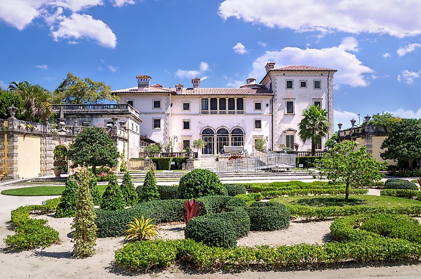 The Vizcaya Museum and Gardens in Miami, Florida
