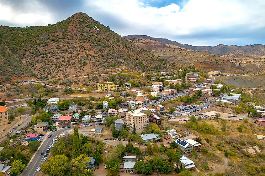 Aerial view of Jerome, Arizona