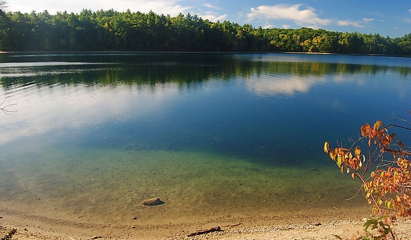 The Walden Pond in Concord, Massachusetts
