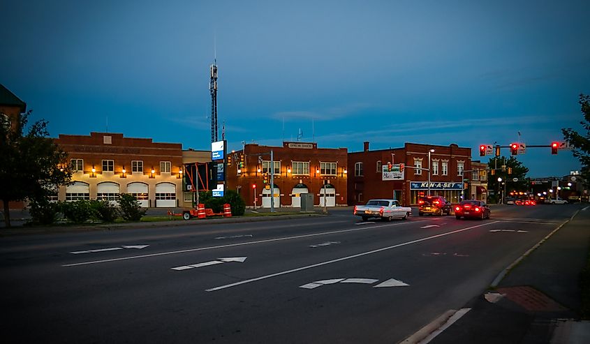 Main Street of downtown Waterville. Image credit EP productions via Shutterstock