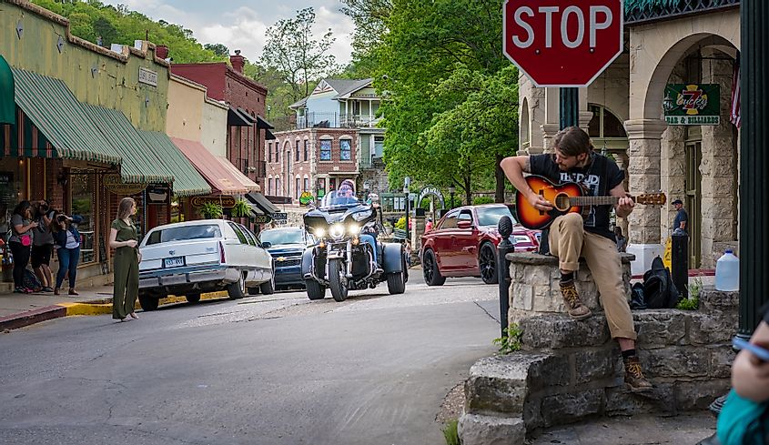 A scene from downtown Eureka Springs.