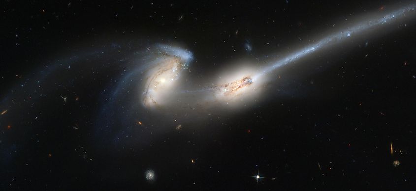 The Mice Galaxies in the Process of Merging