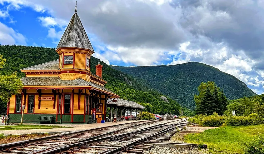 Crawford Notch Depot, Carrol, New Hampshire.