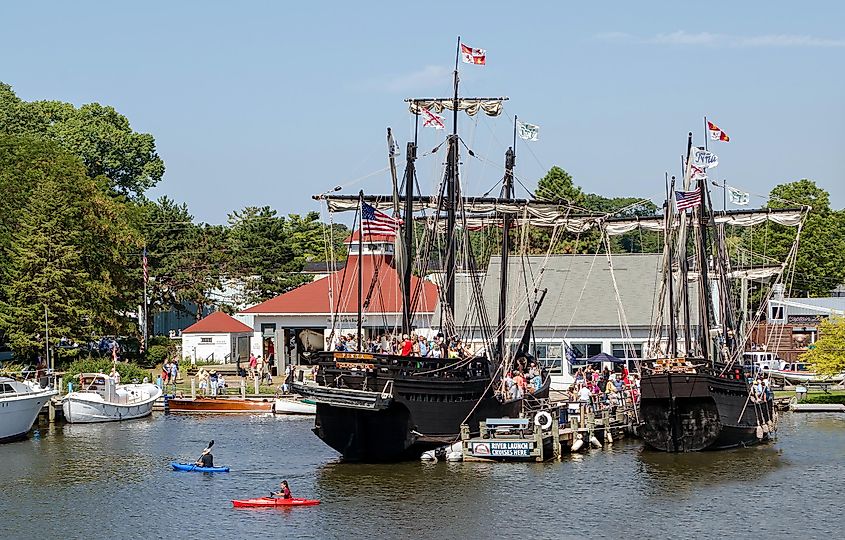 The harbor at South Haven, Michigan