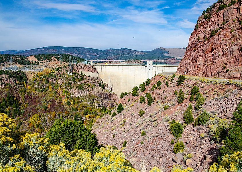 Flaming Gorge National Recreation Area dam
